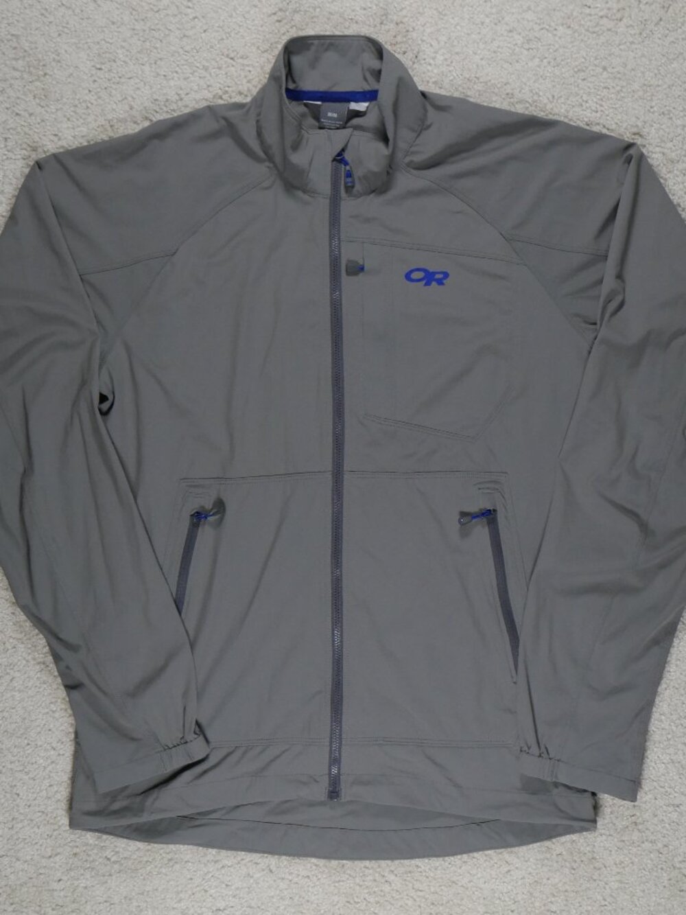 Outdoor Research Ferrosi Jacket Mens M Gray Softshell Full Zip
